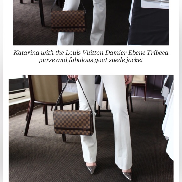 SOLD!!! Louis Vuitton Damier Ebene Tribeca Purse comes with dustbag. - Picture 2 of 8